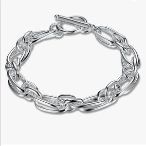 925 silver plated chain bracelet